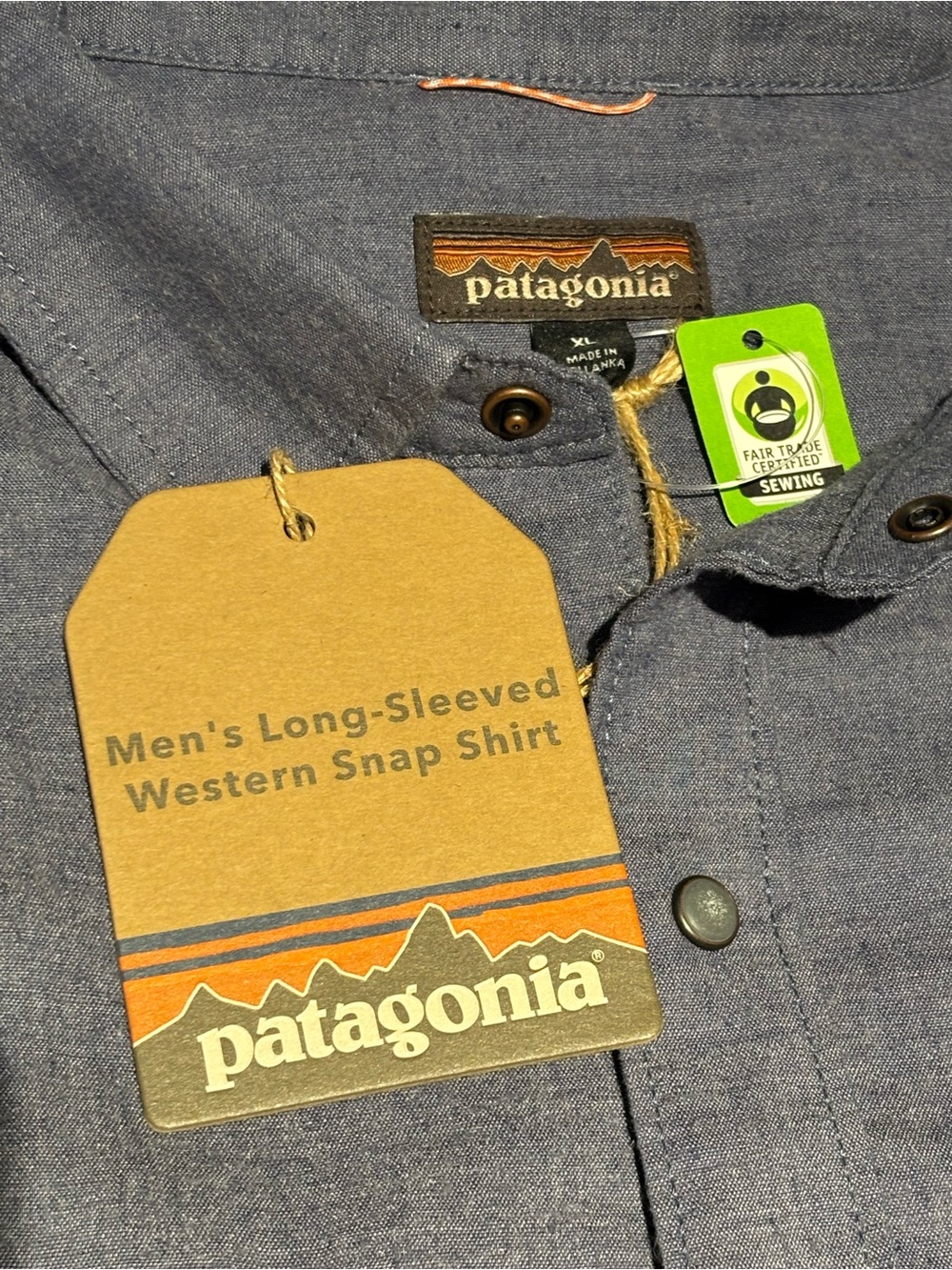 Patagonia Men’s XL Long-Sleeve Western Snap Shirt - Picture 4 of 8